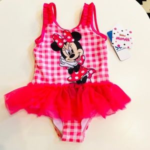 NWT Minnie Mouse onepiece swimsuit